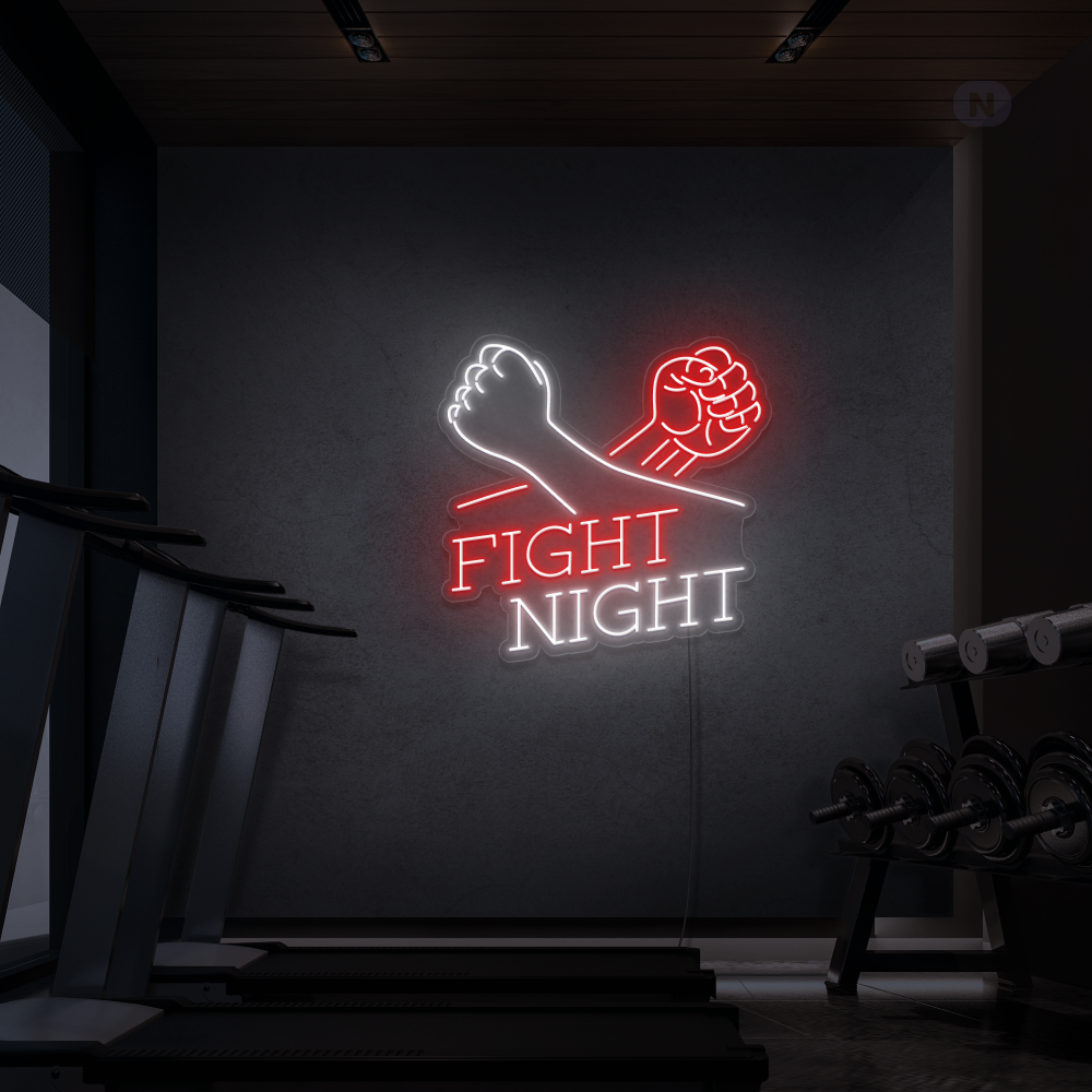 Neon Verlichting Fight Night