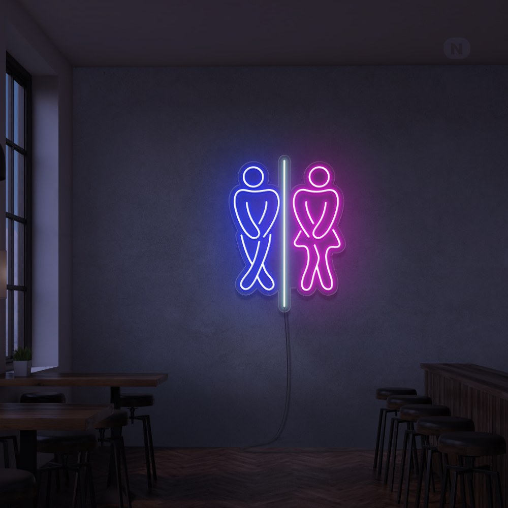 Neonskilt Toilet