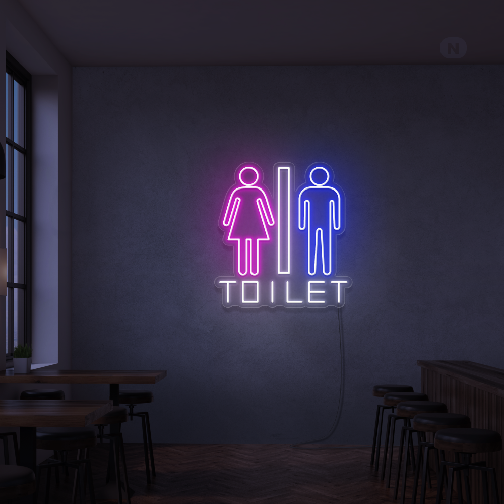 Neonskilt Toilet