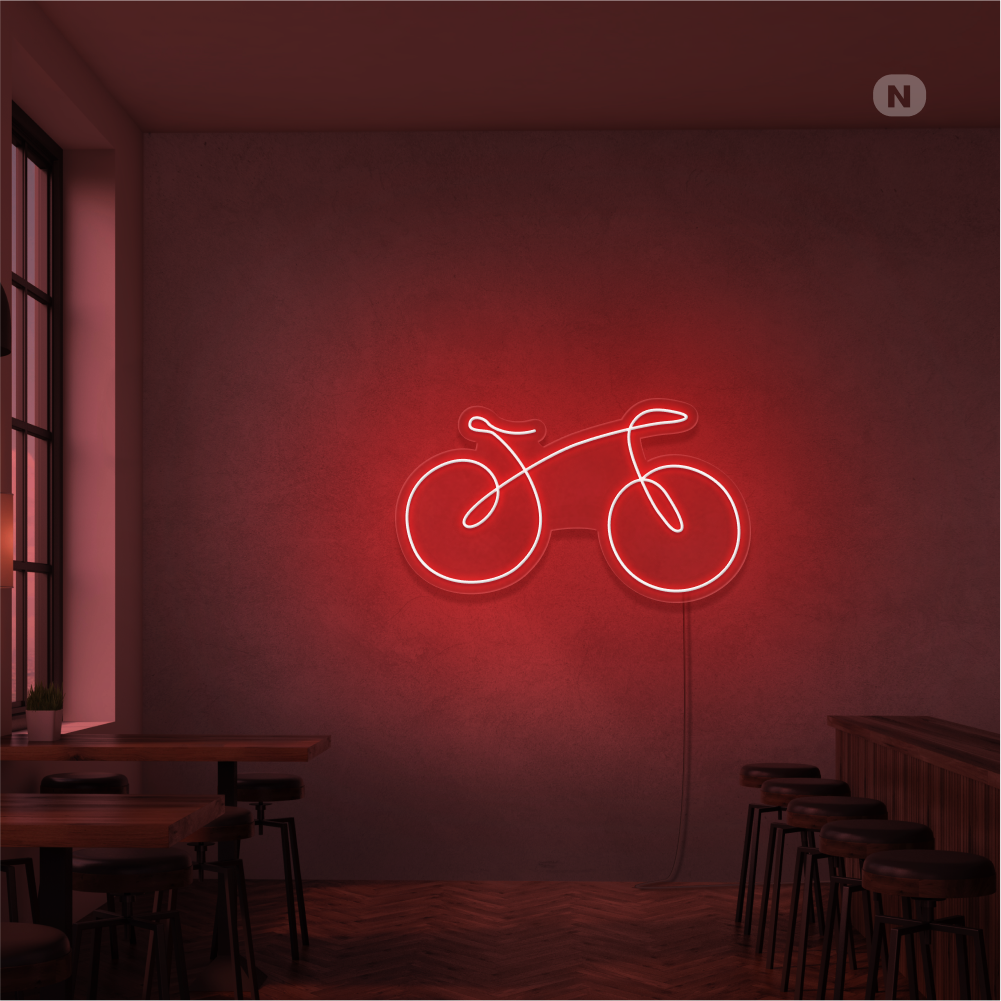 Neonskilt cykel