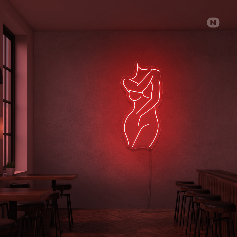 Neonskilt Sexet pige