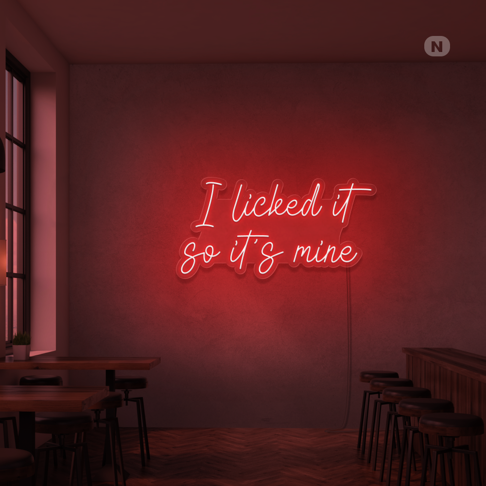 Neonskilt I Liked it so its mine