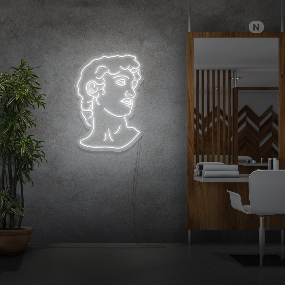 Neonskilt Michelangelo's David