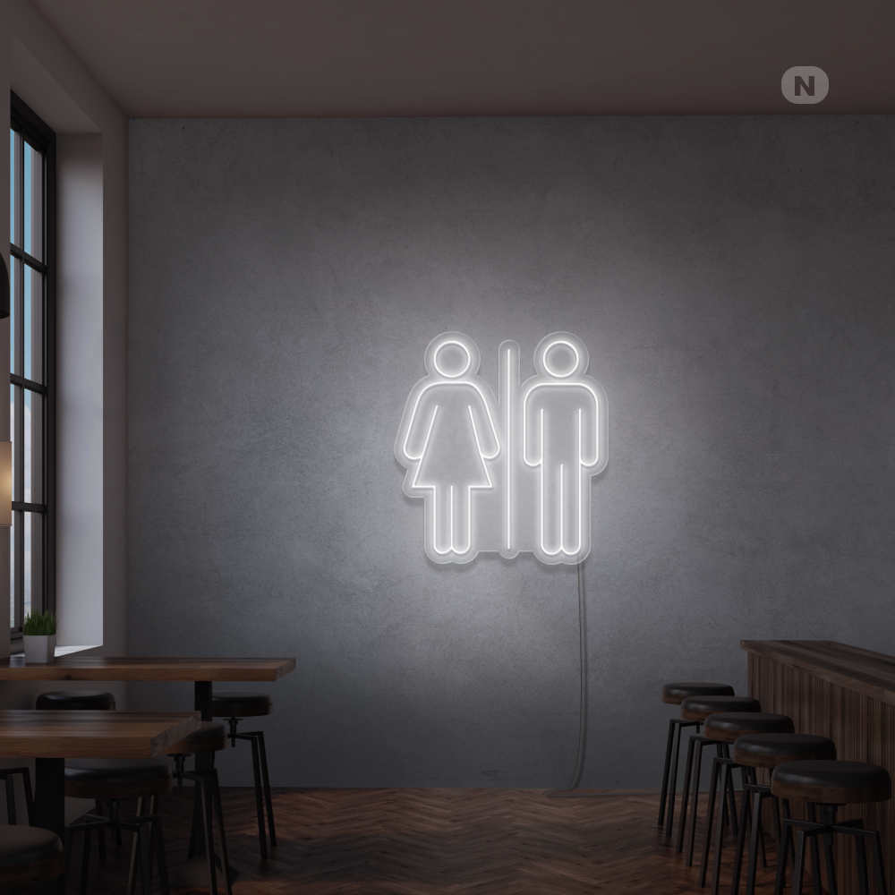 Neonskilt Toilet