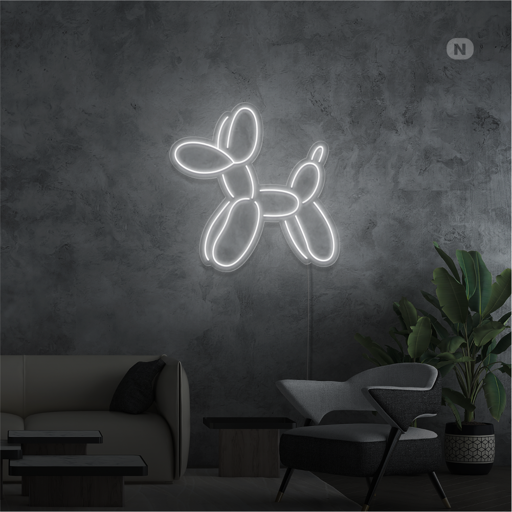 Neonskilt Ballonhund