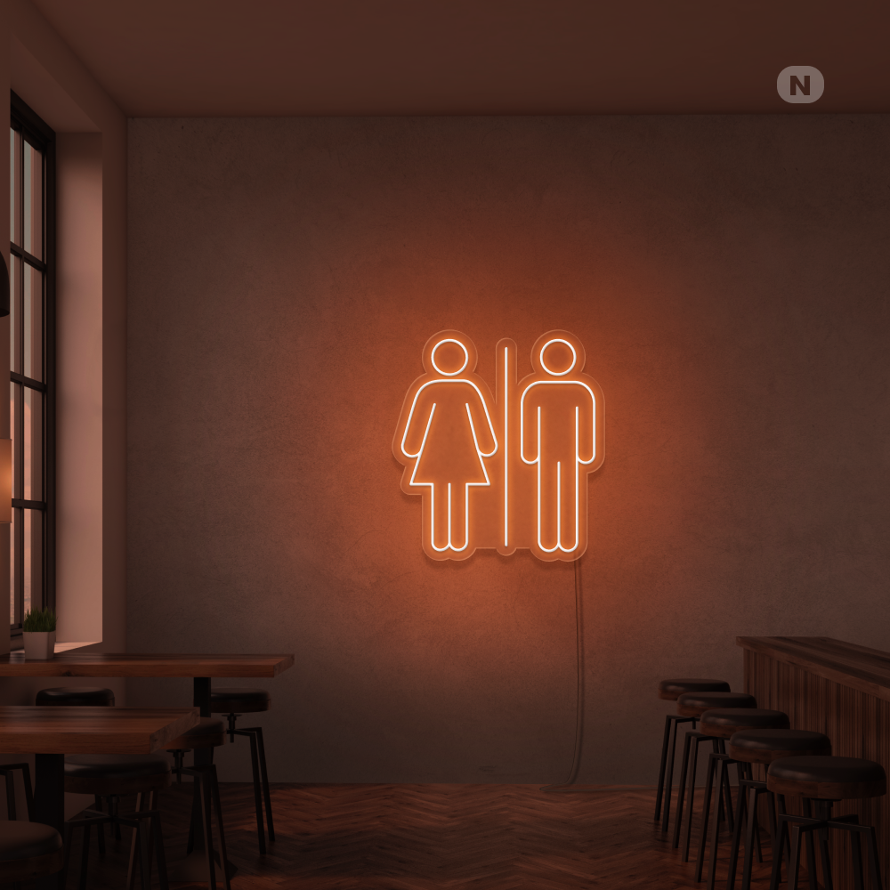 Neonskilt Toilet
