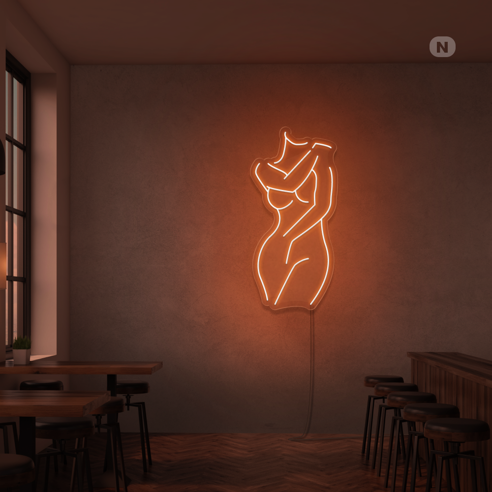 Neonskilt Sexet pige