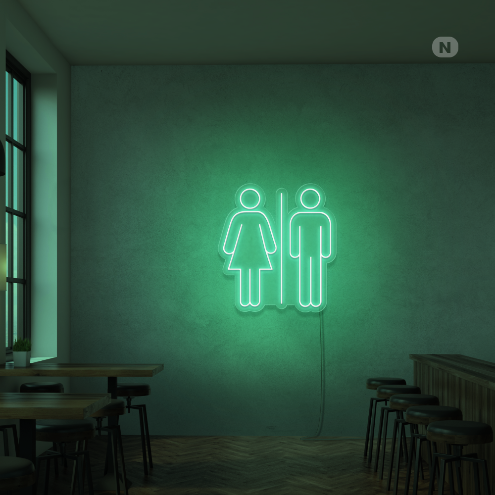Neonskilt Toilet