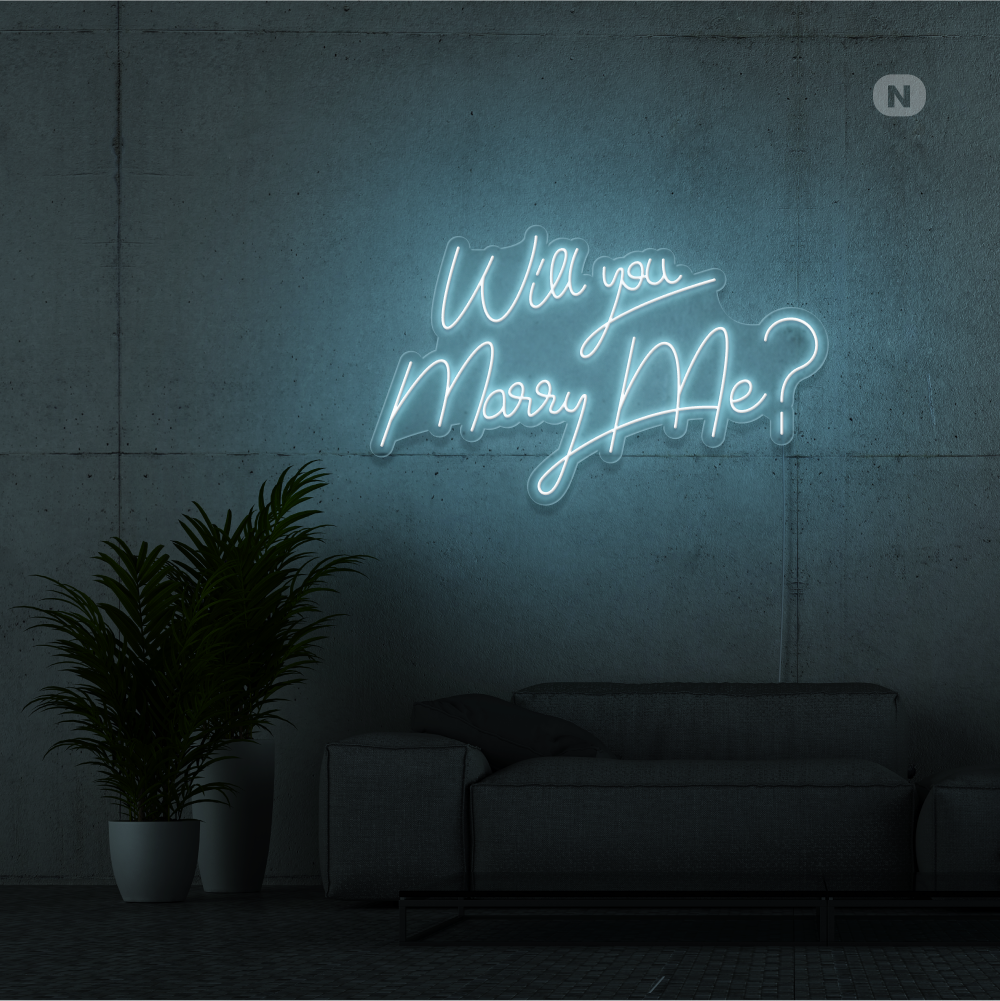 Neonskilt Will You Marry Me