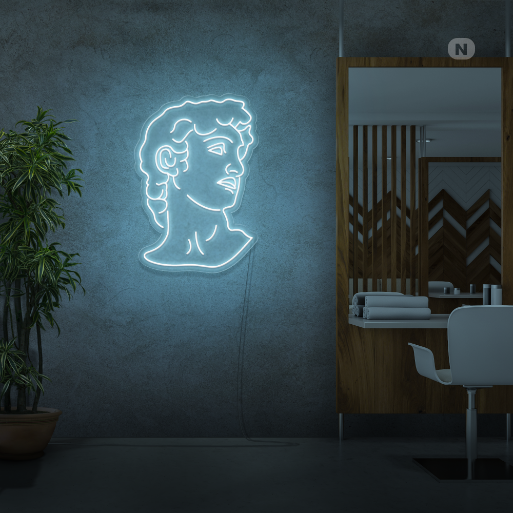 Neonskilt Michelangelo's David