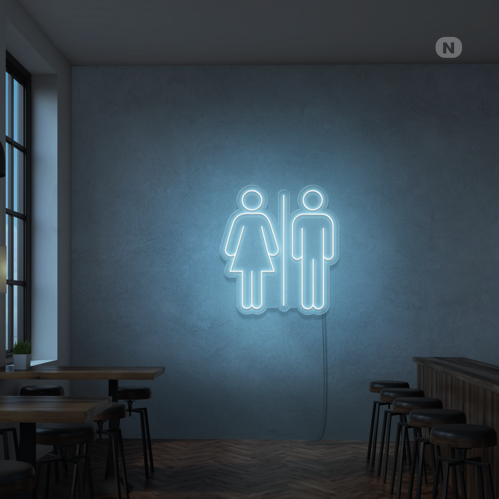 Neonskilt Toilet