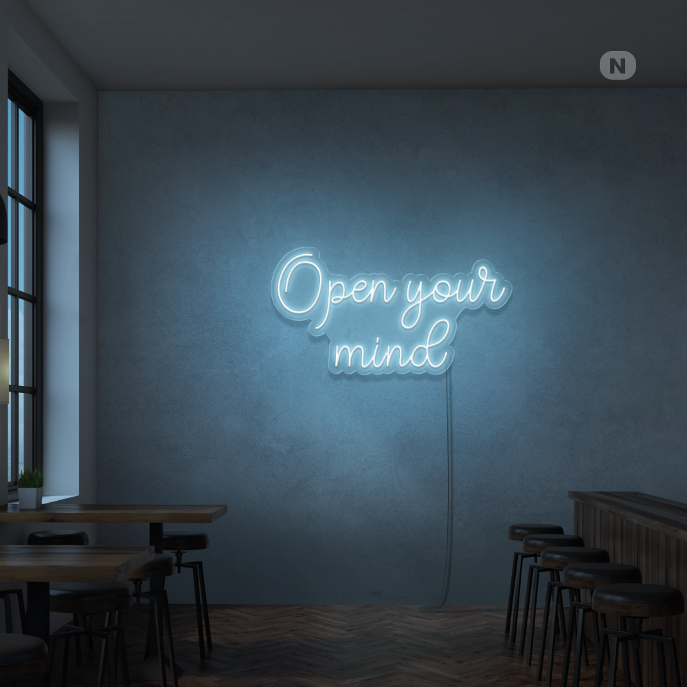 Neonskilt Open your mind