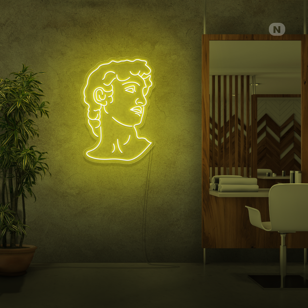 Neonskilt Michelangelo's David