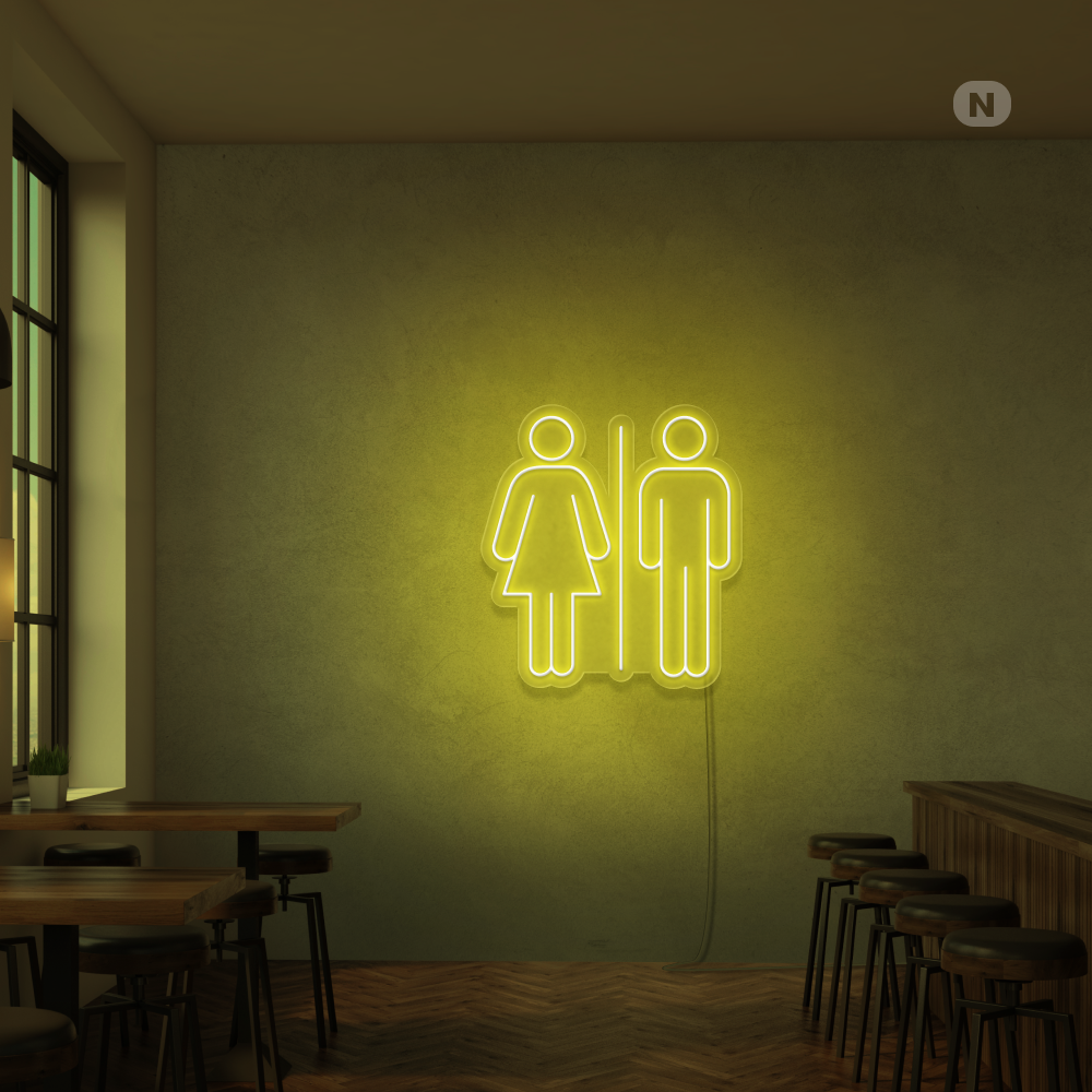 Neonskilt Toilet
