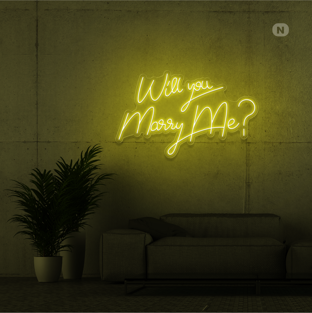 Neonskilt Will You Marry Me