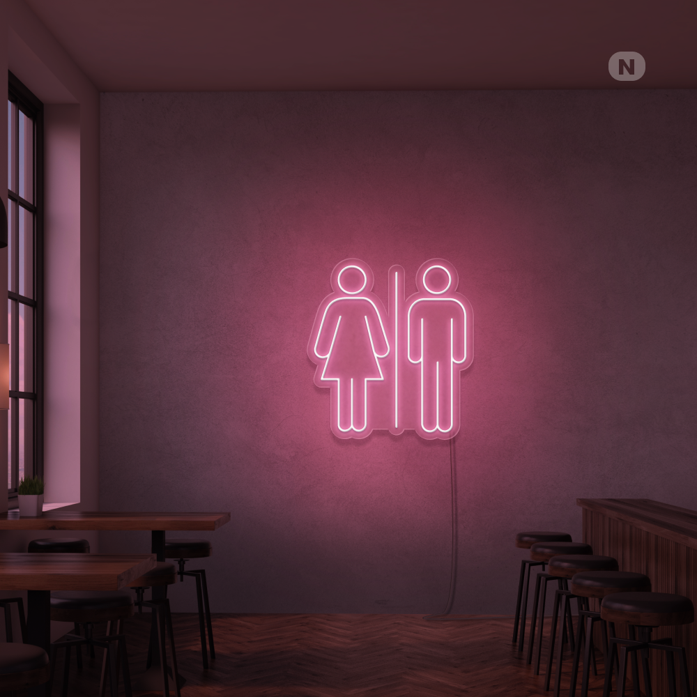 Neonskilt Toilet