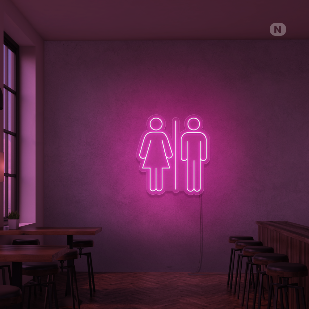 Neonskilt Toilet