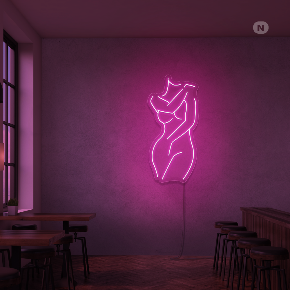 Neonskilt Sexet pige