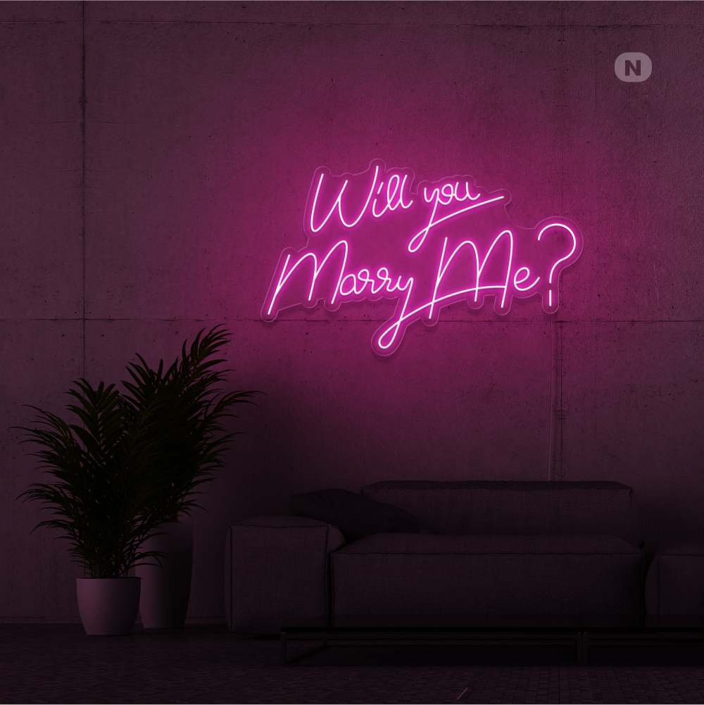 Neonskilt Will You Marry Me