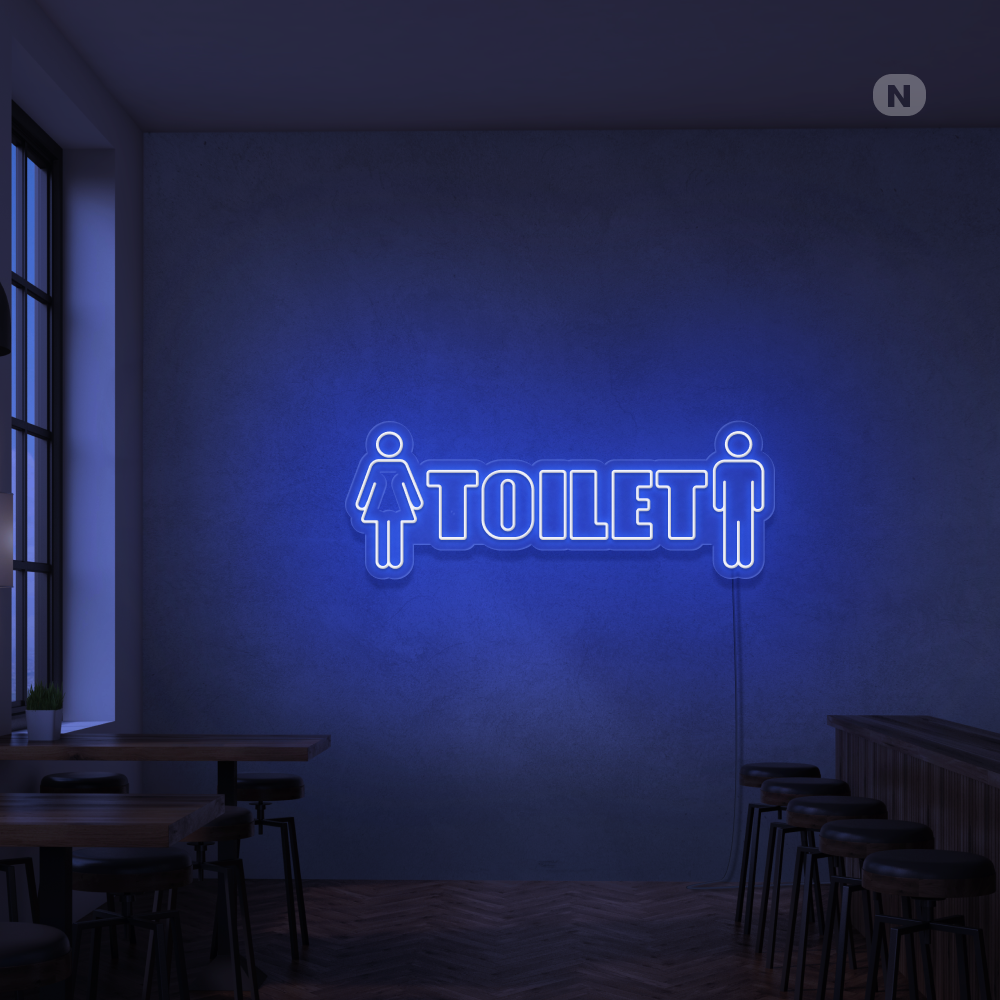 Neonskilt Toilet