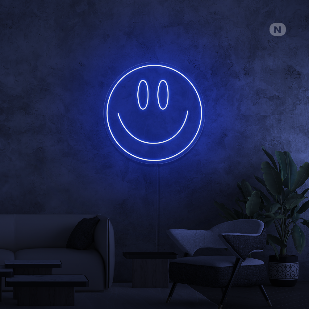 Neon Verlichting Lachend gezicht