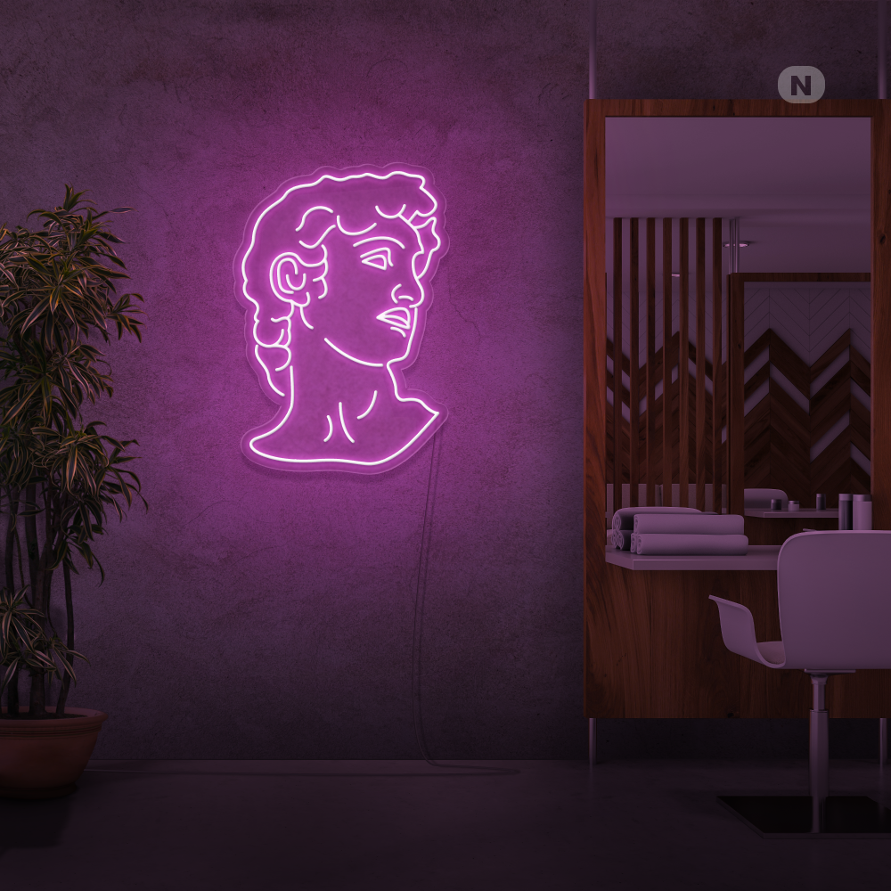 Neonskilt Michelangelo's David
