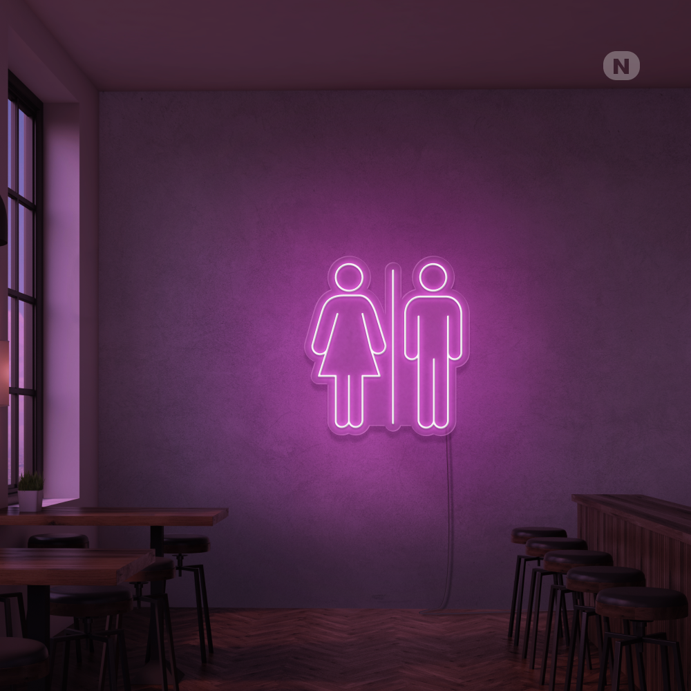 Neonskilt Toilet