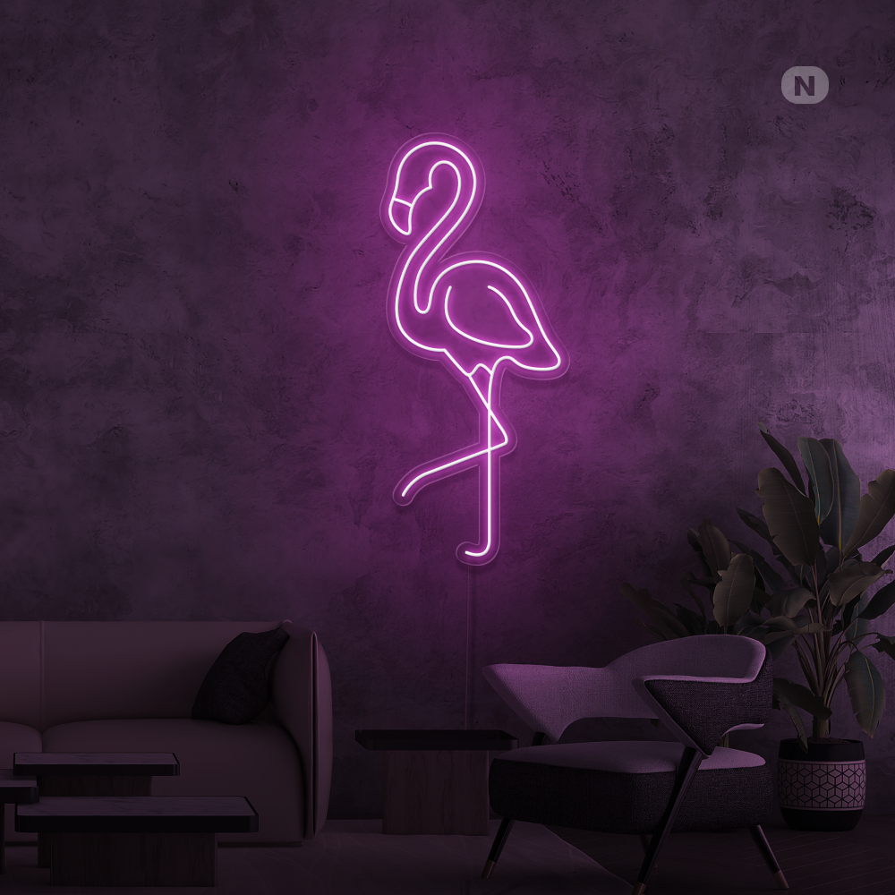 Neonskilt Flamingo