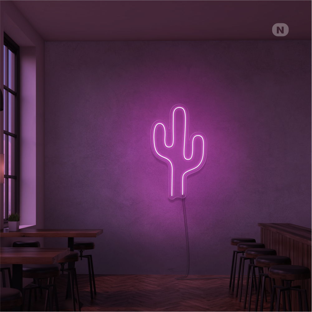 Neonskilt Kaktus