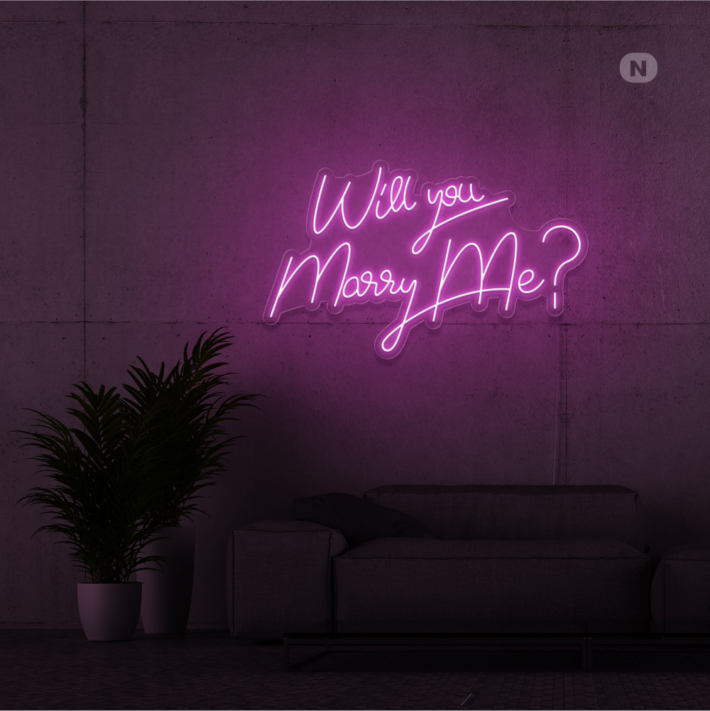 Neonskilt Will You Marry Me