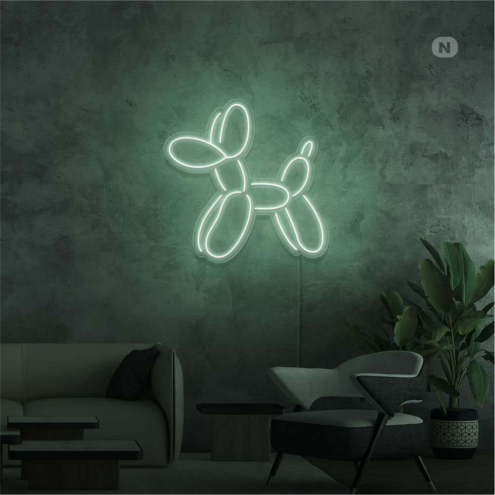 Neonskilt Ballonhund