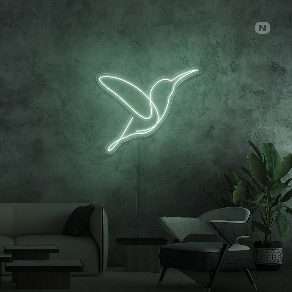 Neonskilt Kunstnerisk fugl