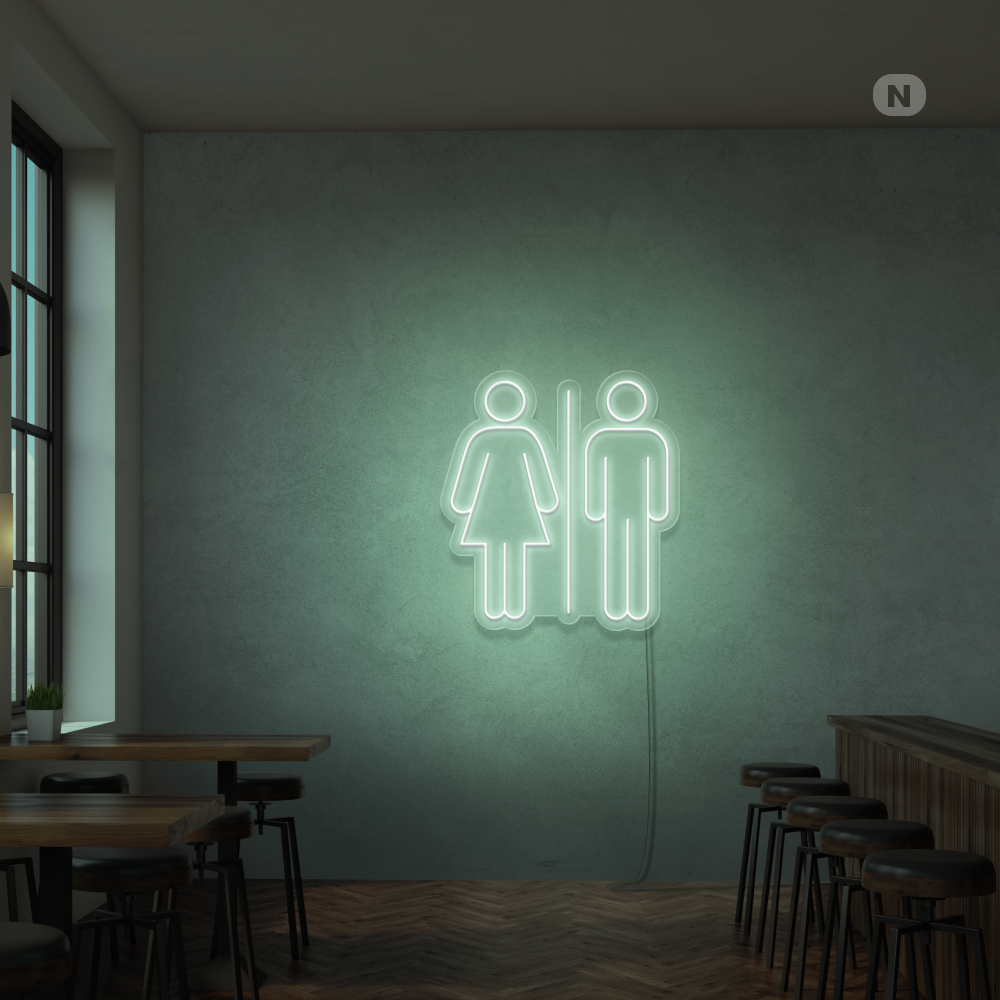 Neonskilt Toilet
