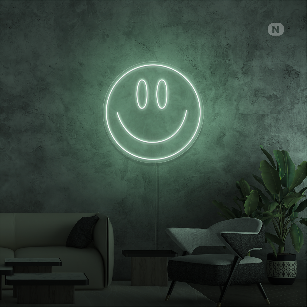 Neon Verlichting Lachend gezicht