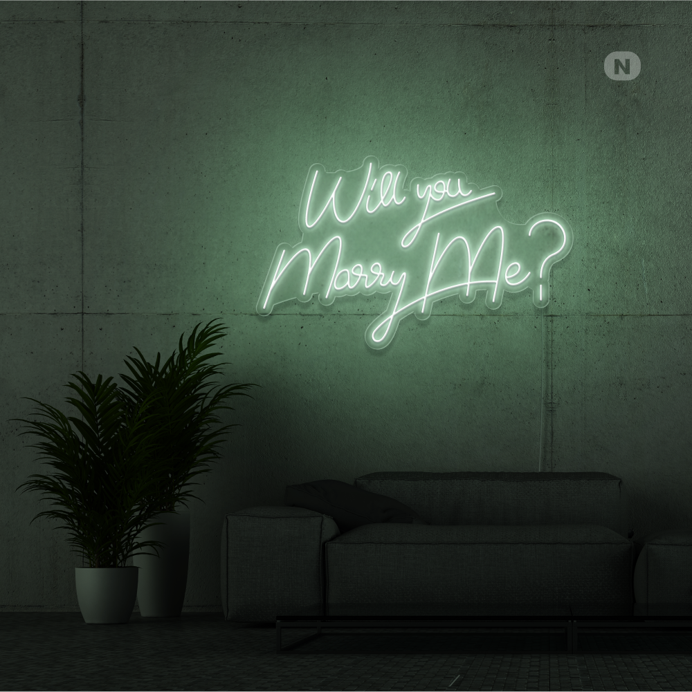 Neonskilt Will You Marry Me