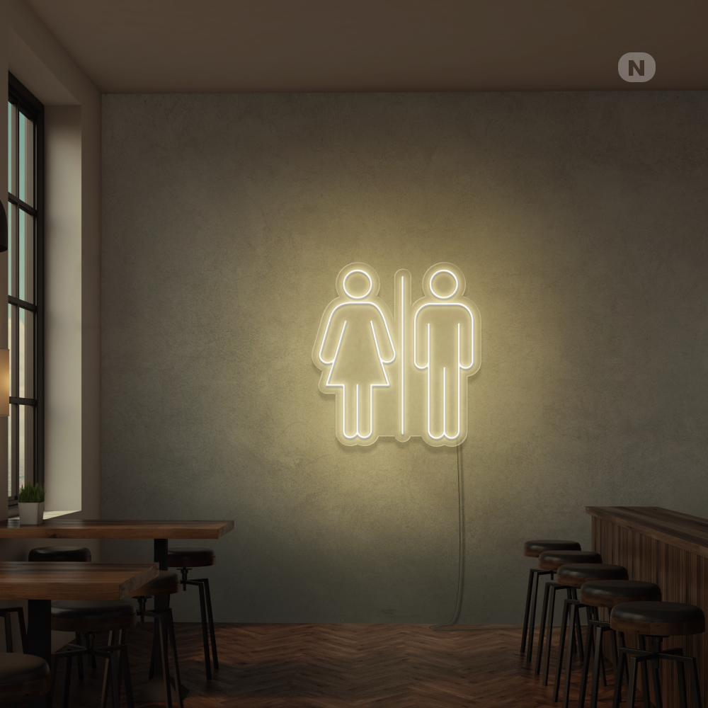 Neonskilt Toilet