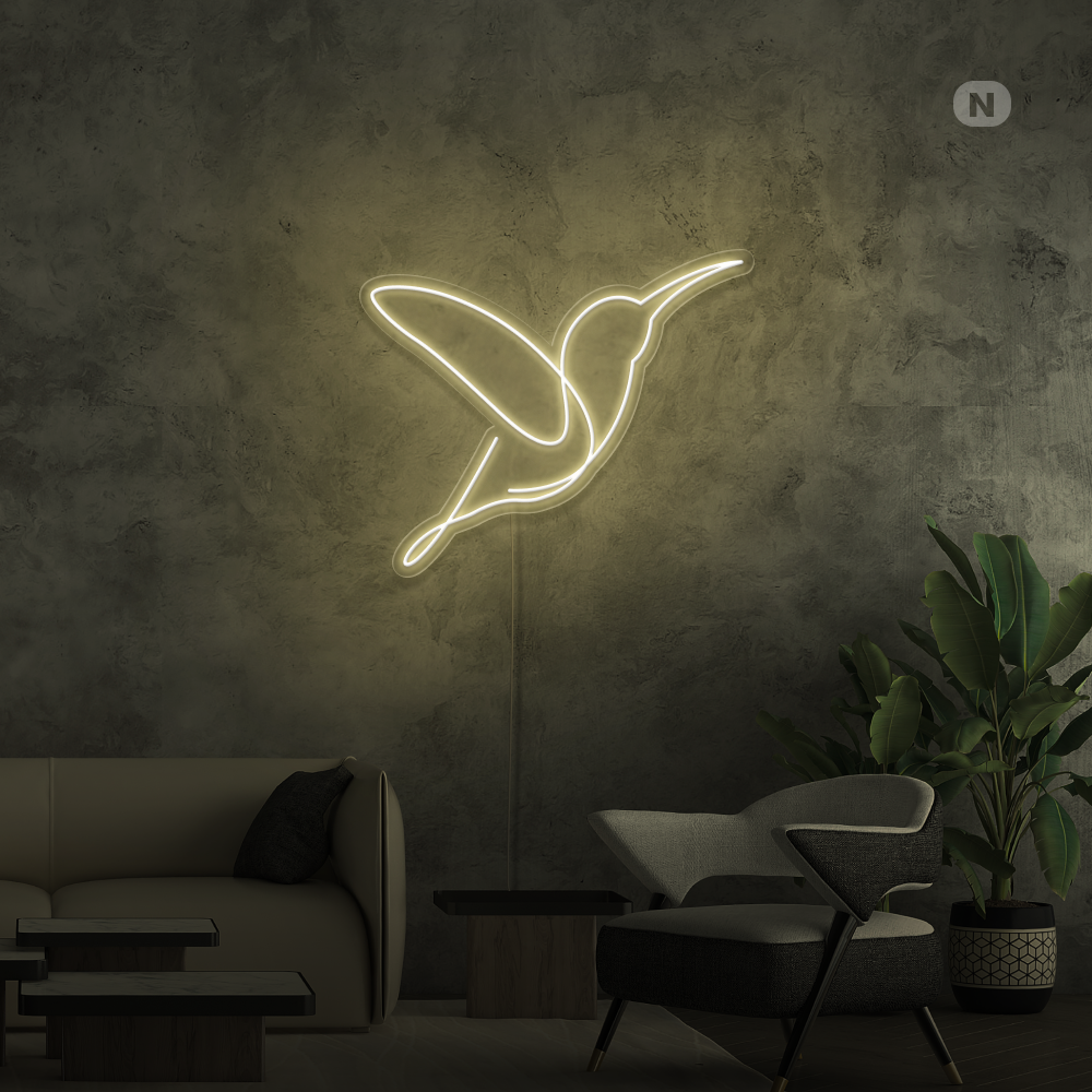 Neonskilt Kunstnerisk fugl