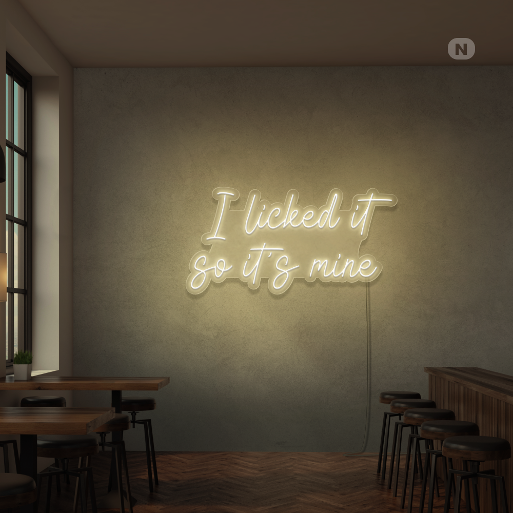 Neonskilt I Liked it so its mine