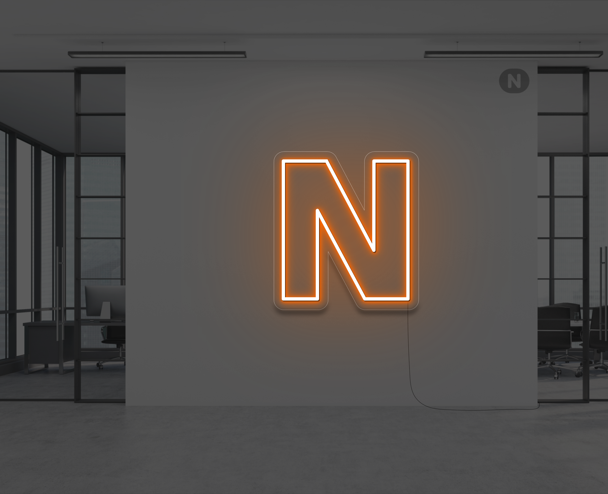 neon-bogstav-n-orange