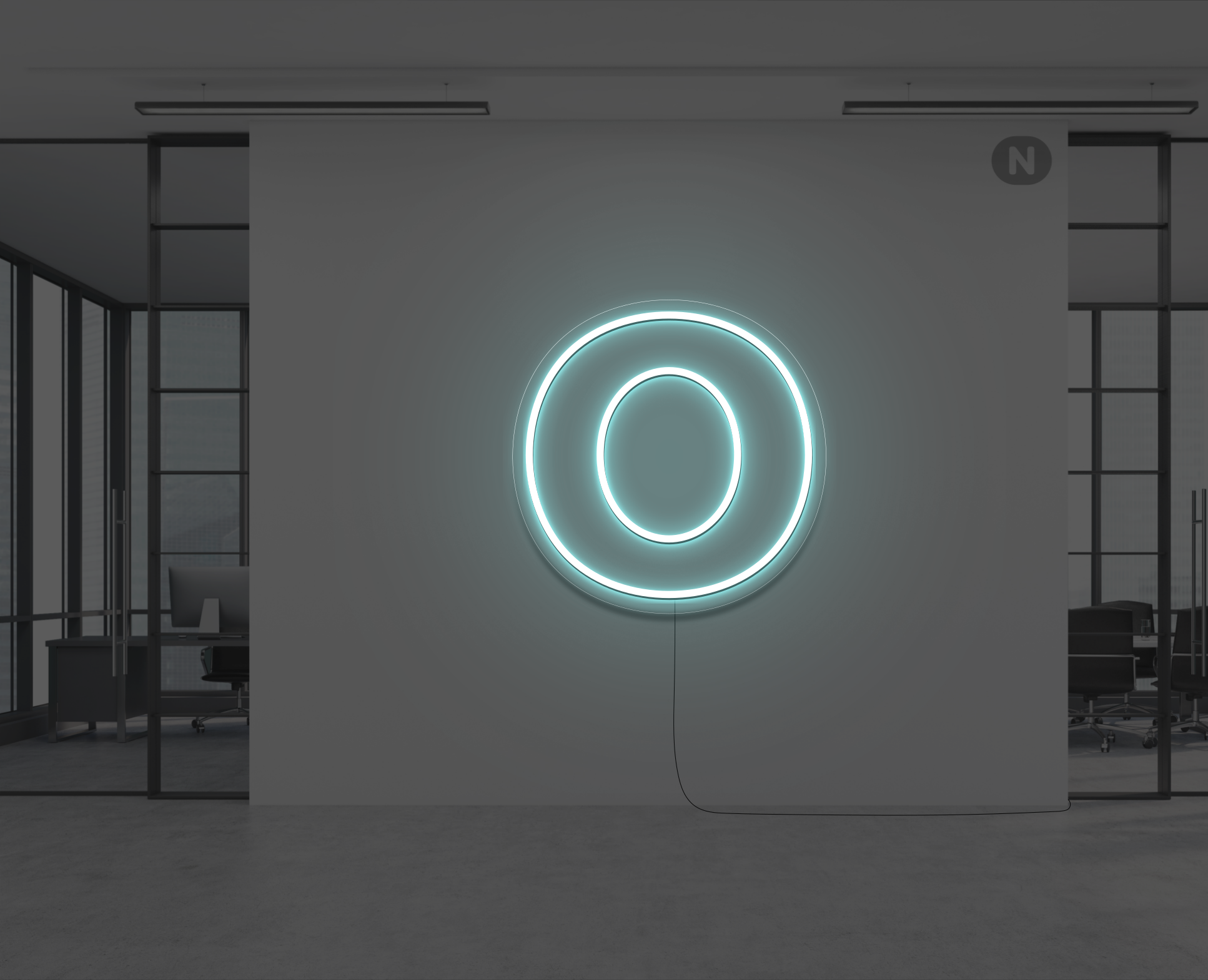 neon-bogstav-o-isbla