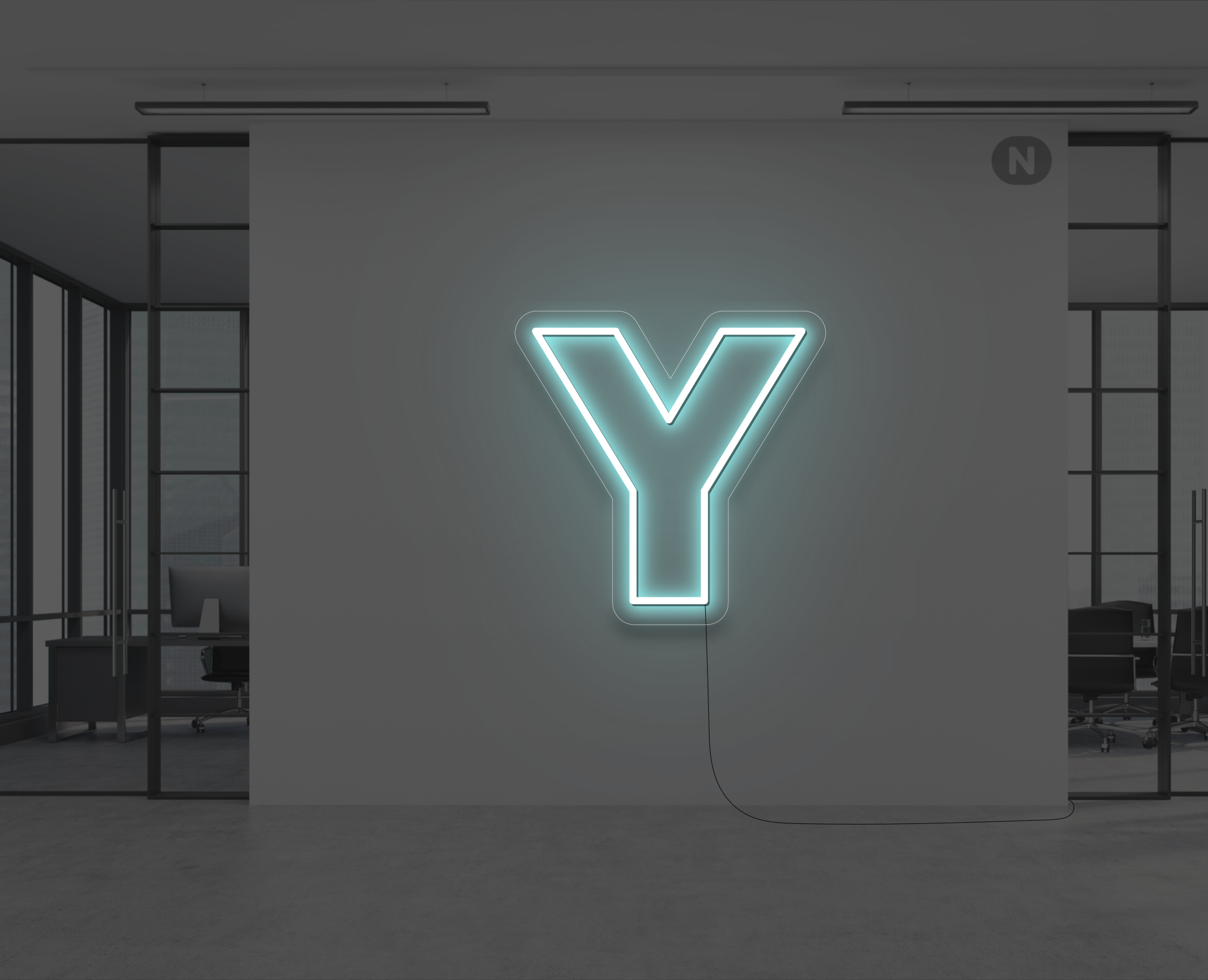 neon-bogstav-y-isbla