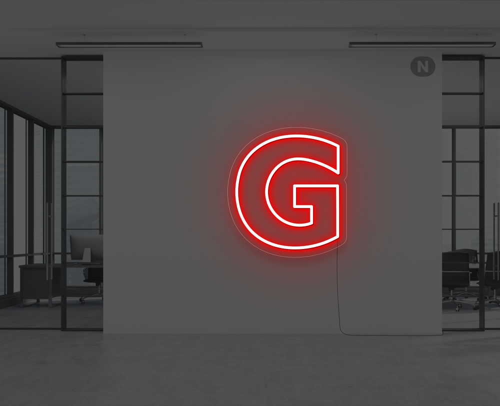 Neonlys Bogstav G