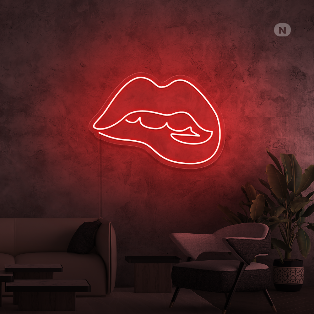 Neonskilt Forførende læbe