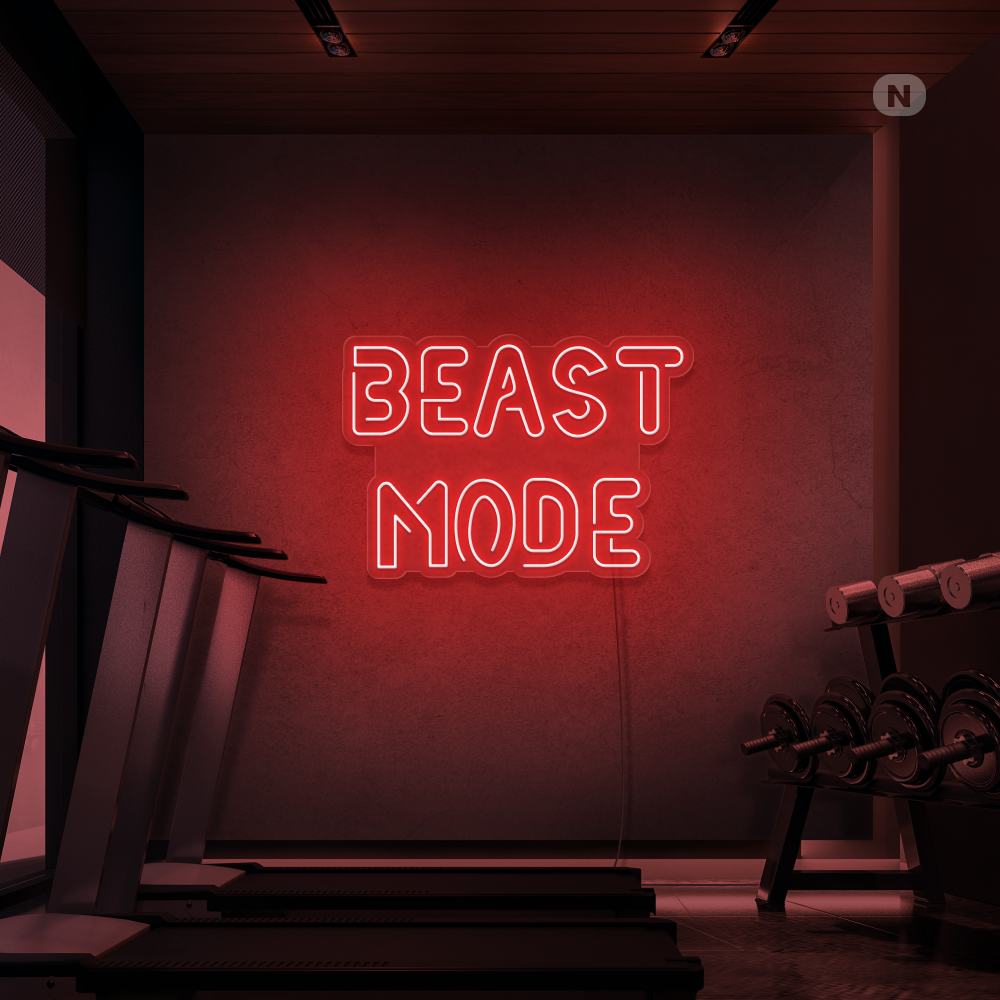 Neonskilt Beast Mode