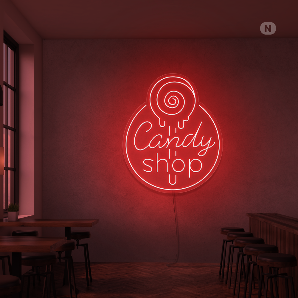 Neonskilt Candy Shop