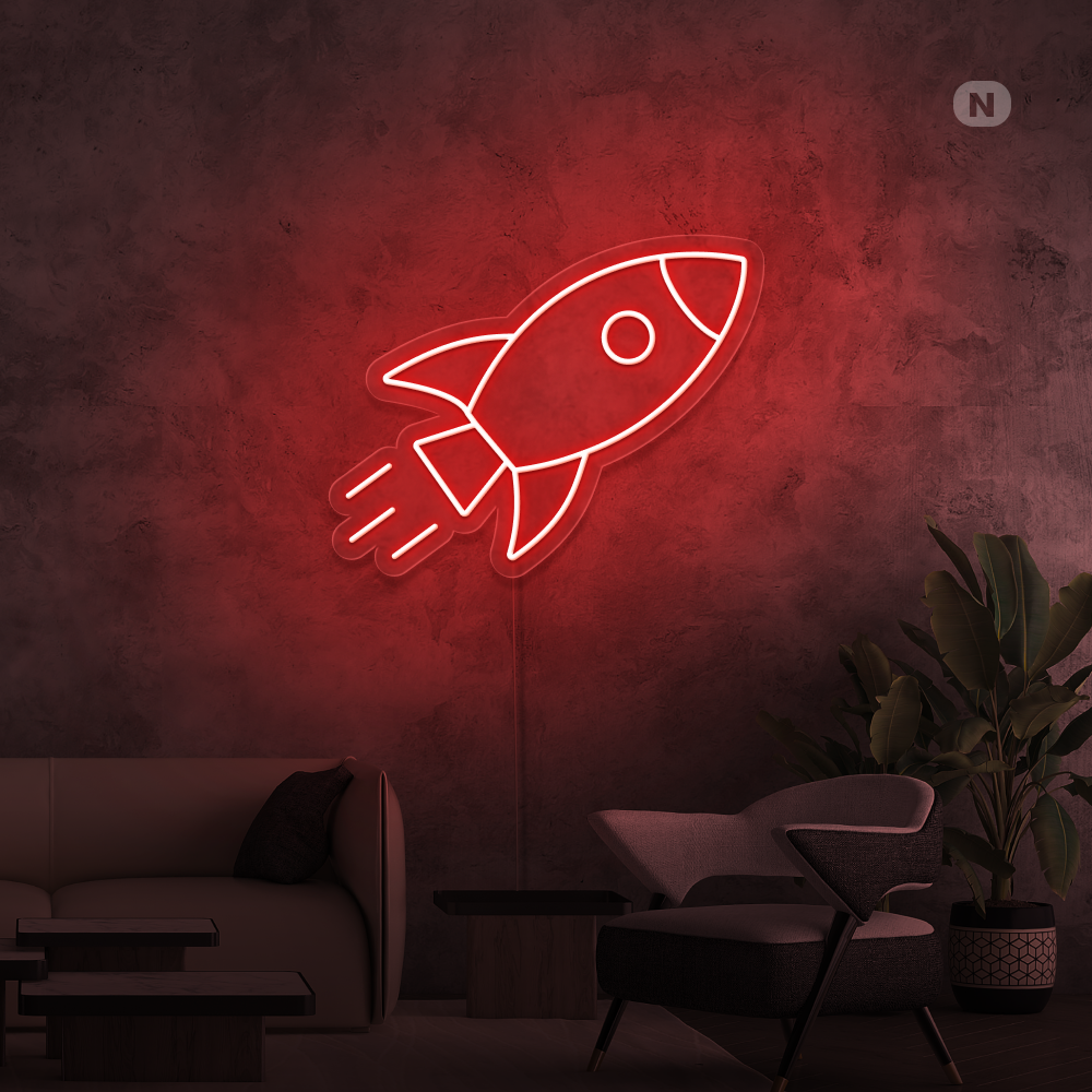 Neonskilt Raket