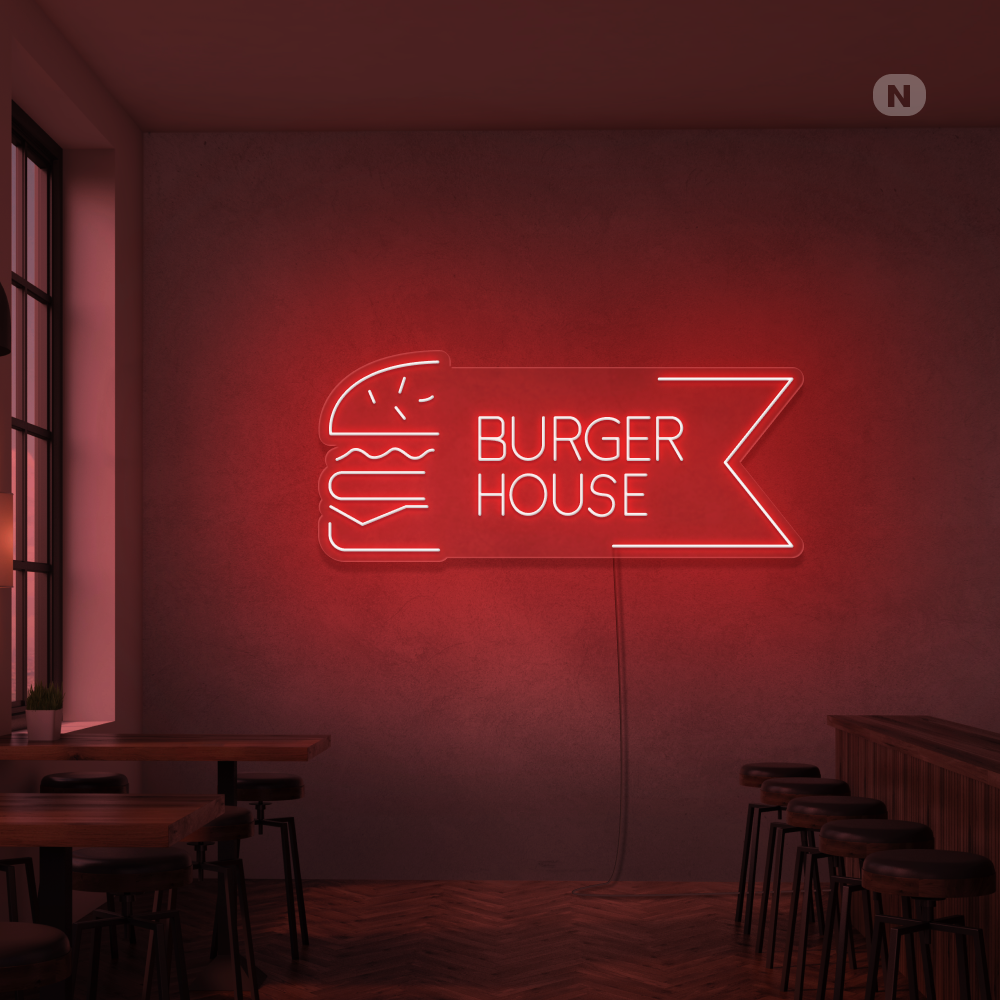 Neonskilt Burger House
