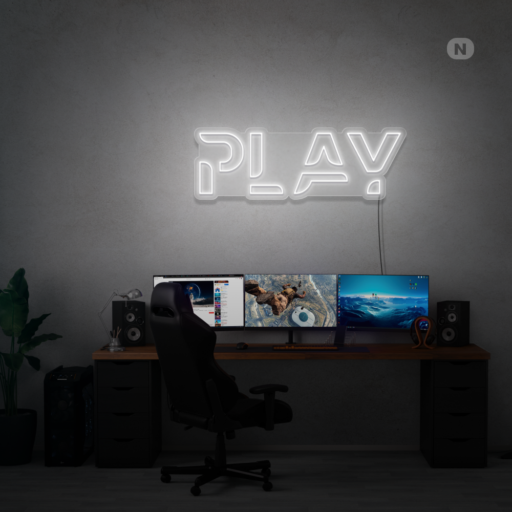 Neonskilt Play