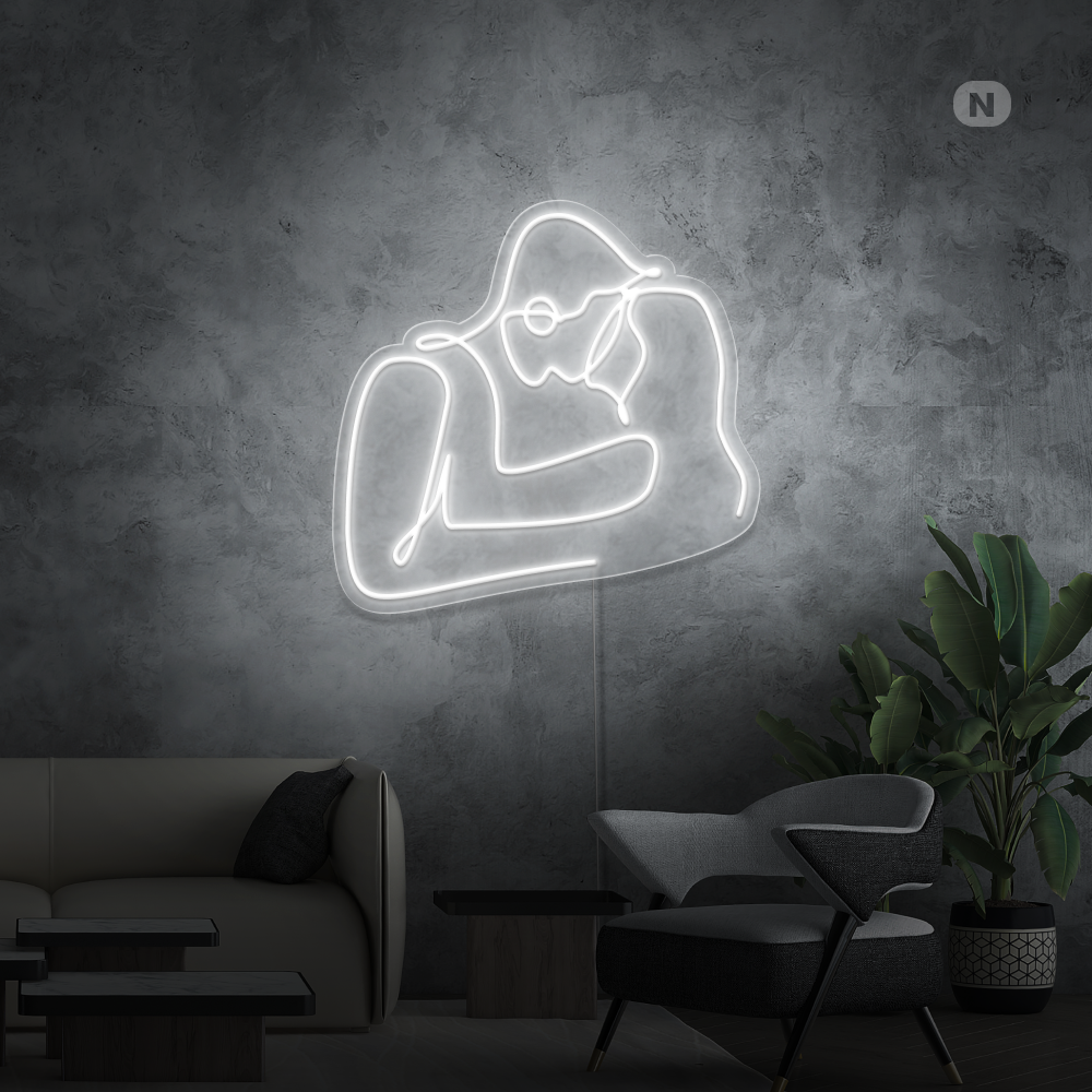 Neonskilt Kærestepar