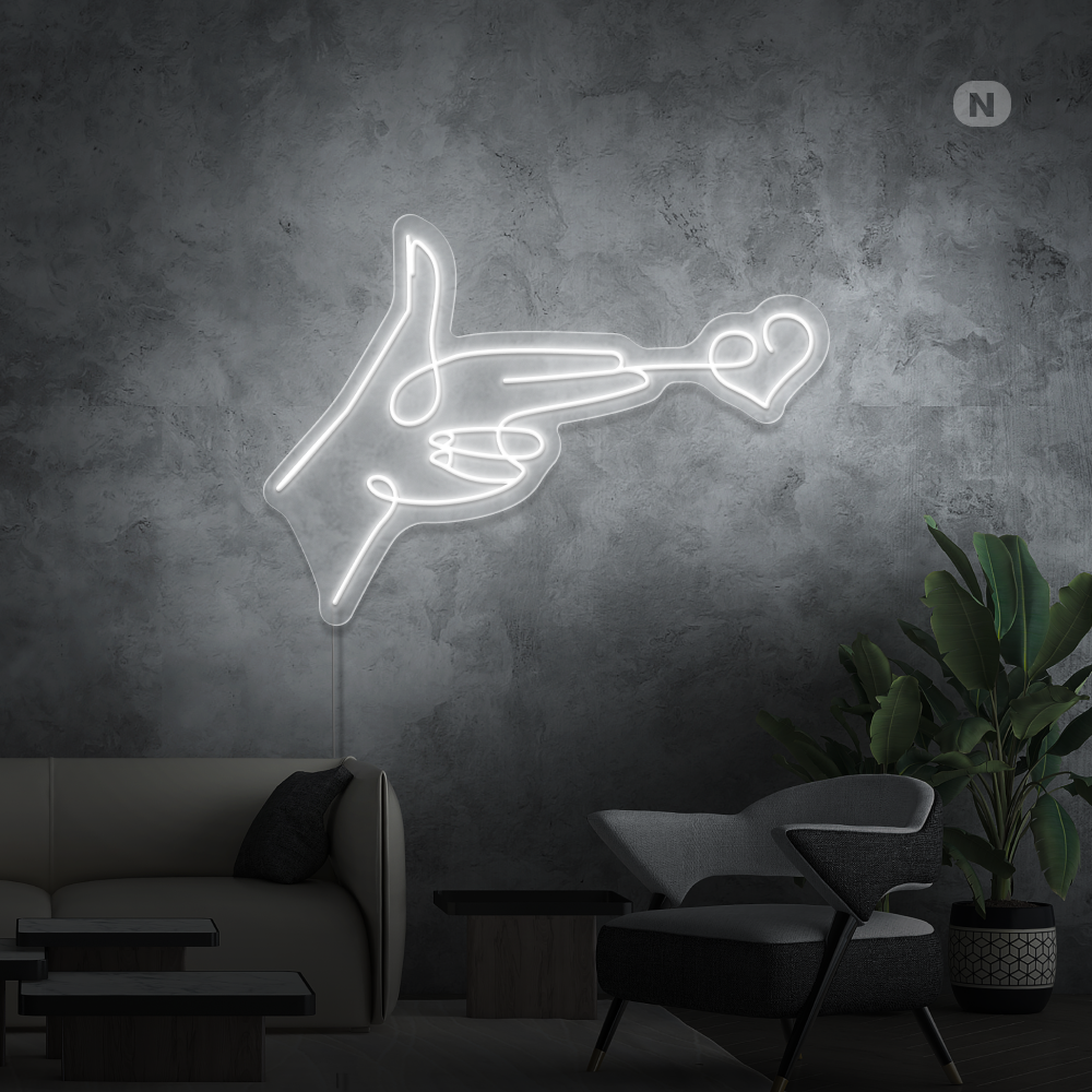 Neonskilt Lovestarget